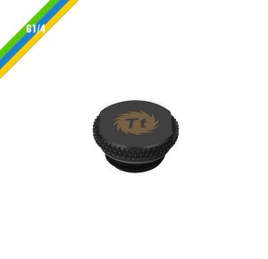 Thermaltake Pacific G1/4 Stop Plug w/ O-Ring – Chrome/Black